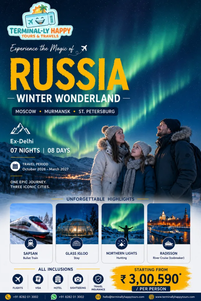 Russia Tour Package 7 Nights 8 Days